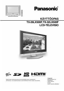 Käyttöohje Panasonic TX-26LX500F Nestekidetelevisio