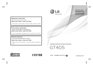 Manual LG GT405 Mobile Phone