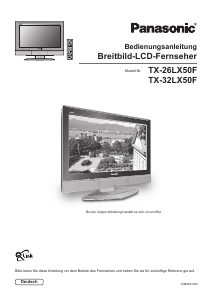 Bedienungsanleitung Panasonic TX-26LX50F LCD fernseher