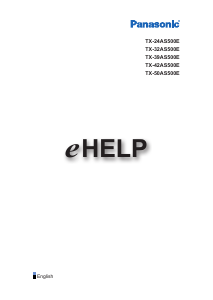 Manual Panasonic TX-32AS500E LCD Television