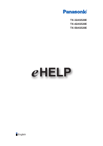 Manual Panasonic TX-32AS520E LCD Television