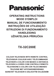 Manuale Panasonic TX-32C200E LCD televisore
