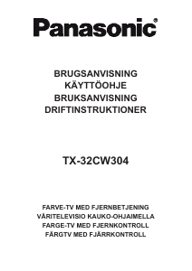 Bruksanvisning Panasonic TX-32CW304 LCD TV