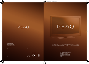 Mode d’emploi PEAQ PTV321100-B Téléviseur LED