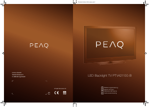 Handleiding PEAQ PTV421100-B LED televisie