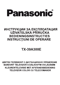 Manuál Panasonic TX-39A300E LCD televize