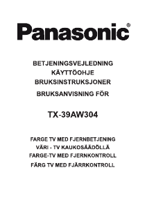 Bruksanvisning Panasonic TX-39AW304 LCD TV