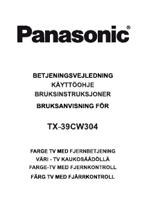 Käyttöohje Panasonic TX-39CW304 Nestekidetelevisio