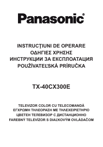 Návod Panasonic TX-40CX300E LCD televízor
