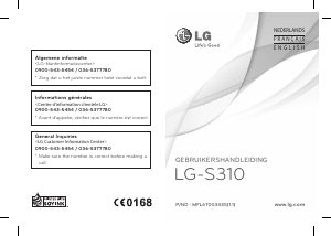 Mode d’emploi LG S310 Téléphone portable