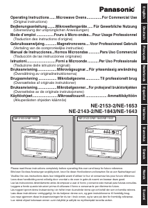 Käyttöohje Panasonic NE-1643EUG Mikroaaltouuni