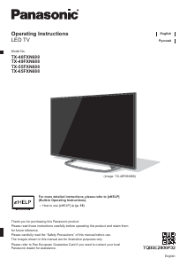 Priročnik Panasonic TX-49FXN688 LCD-televizor