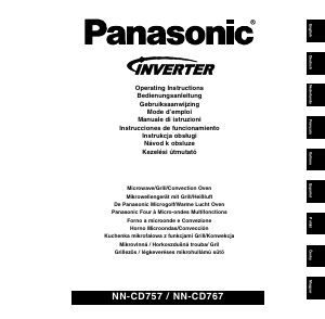 Bedienungsanleitung Panasonic NN-CD757WBPQ Mikrowelle