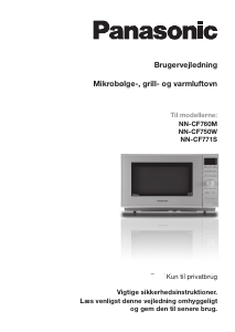 Brugsanvisning Panasonic NN-CF750W Mikroovn