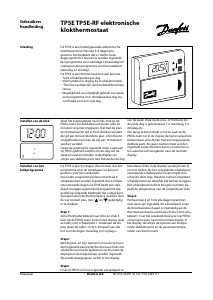 Handleiding Danfoss TP5E Thermostaat