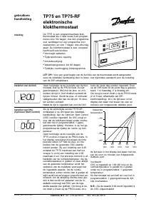 Handleiding Danfoss TP75 Thermostaat