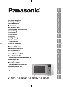 Käyttöohje Panasonic NN-GD351W Mikroaaltouuni