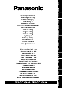 Használati útmutató Panasonic NN-GD368M Mikrohullámú sütő