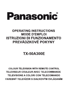 Návod Panasonic TX-50A300E LCD televízor