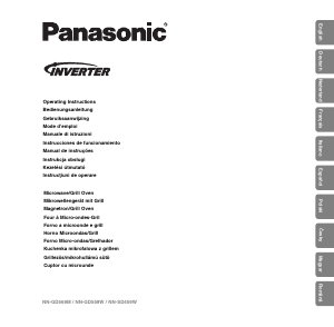 Manual de uso Panasonic NN-GD569M Microondas