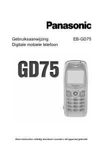Handleiding Panasonic EB-GD75 Mobiele telefoon