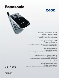 Brugsanvisning Panasonic EB-X400 Mobiltelefon