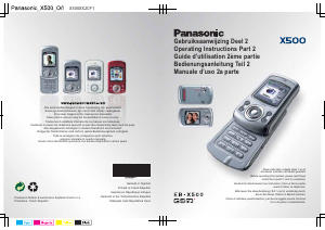 Handleiding Panasonic EB-X500 Mobiele telefoon