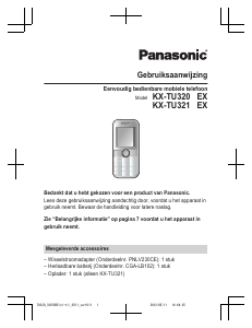 Handleiding Panasonic KX-TU320EXWE Mobiele telefoon
