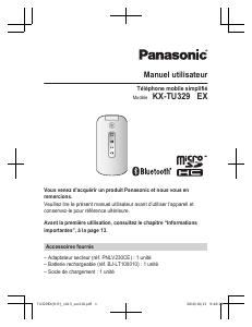 Mode d’emploi Panasonic KX-TU329 Téléphone portable