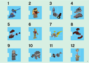 Mode d’emploi Lego set 9509 Star Wars Calendrier de l'avent