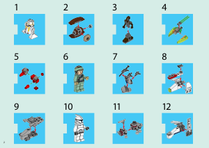 Manual Lego set 75023 Star Wars Advent calendar