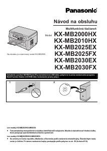 Návod Panasonic KX-MB2030FX Multi varič