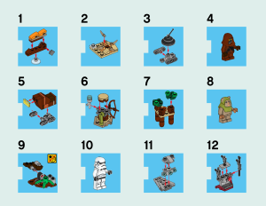Käyttöohje Lego set 75097 Star Wars Joulukalenteri