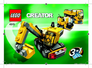 Handleiding Lego set 4915 Creator Mini bouwvoertuigen