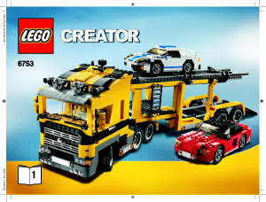Mode d’emploi Lego set 6753 Creator Le transport de voitures