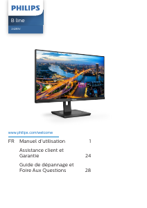 Mode d’emploi Philips 242B1V Moniteur LED