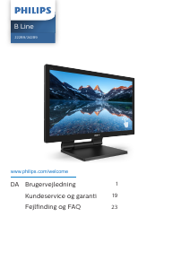 Brugsanvisning Philips 242B9T LED-skærm