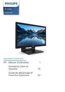 Mode d’emploi Philips 242B9TL B Line Moniteur LED