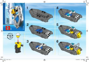 Manual Lego set 30011 City Police dinghy