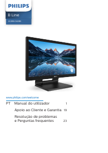 Manual Philips 242B9TL B Line Monitor LED