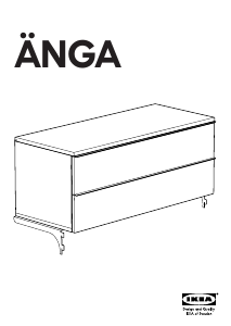 Manual IKEA ANGA Cómoda