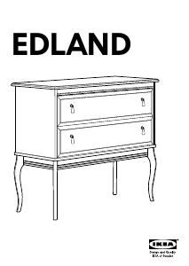 Руководство IKEA EDLAND (2 drawers) Комод
