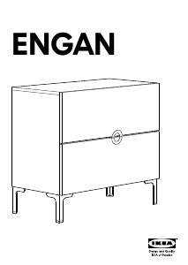 Наръчник IKEA ENGAN (2 drawers) Скрин