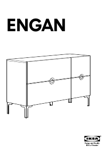 Käyttöohje IKEA ENGAN (4 drawers) Lipasto