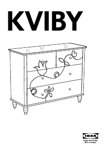 Manual IKEA KVIBY Cómoda