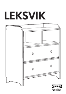 Kullanım kılavuzu IKEA LEKSVIK (2 drawers) Şifoniyer