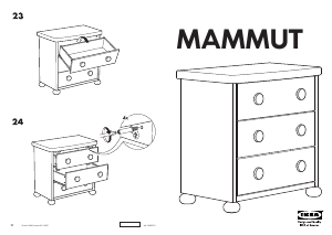 Käyttöohje IKEA MAMMUT Lipasto