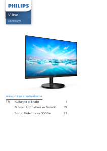 Kullanım kılavuzu Philips 242V8A LED ekran