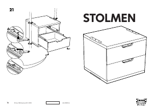 Rokasgrāmata IKEA STOLMEN Kumode