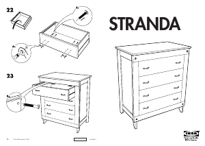 Εγχειρίδιο IKEA STRANDA Συρταριέρα